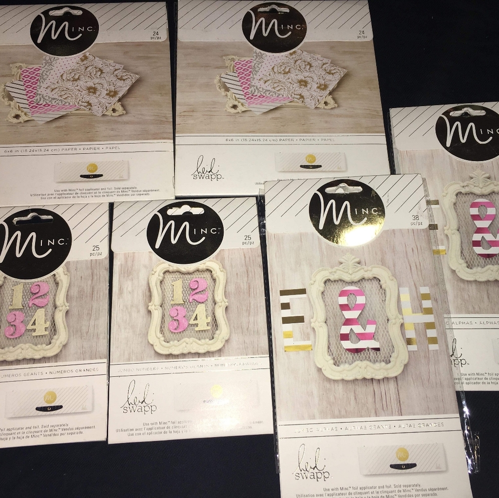 Bundle of Mink foil for projects with Cricut and other